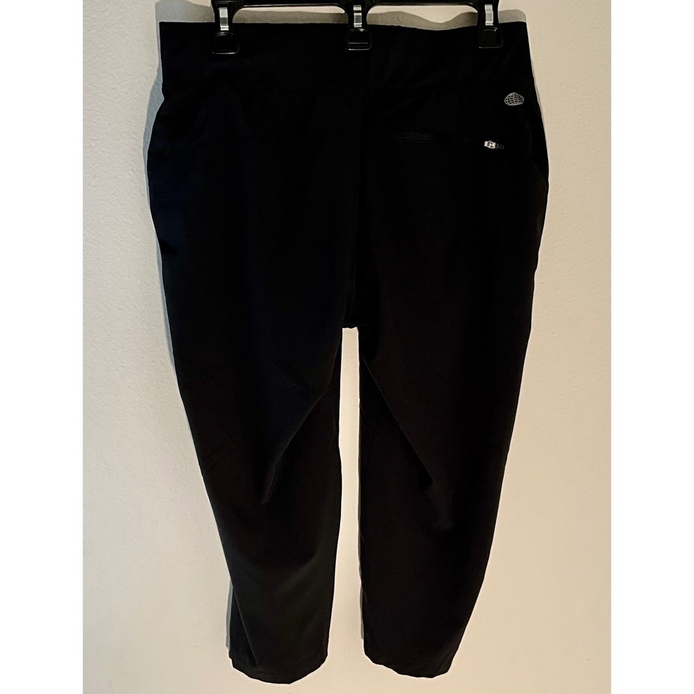 Reel Legends Adventure Capri Pants Women's Medium Black Performance Workout - Picture 2 of 4